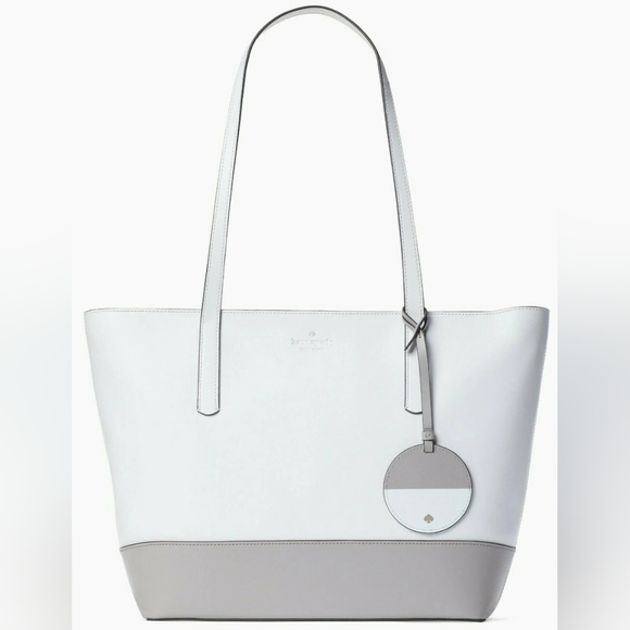 kate spade Handbags - NWOT Kate Spade White & Gray  New York Briel Large Tote Bag
